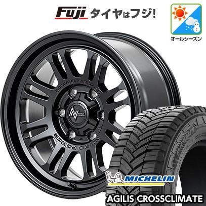 【新品】ハイエース200系 オールシーズンタイヤ ホイール4本セット 215/65R16 109/107T ミシュラン アジリス クロスクライメート MID WHEELS NITRO POWER M16 アサルト 6.5J 16インチ(送料無料)