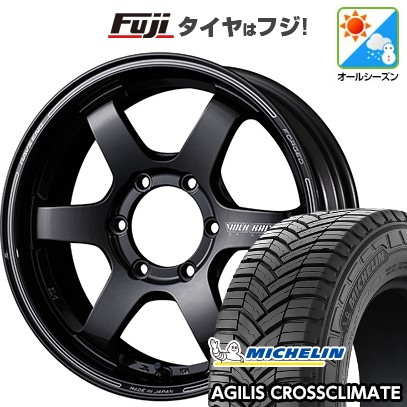 【新品】ハイエース200系 オールシーズンタイヤ ホイール4本セット 215/60R17 109/107T ミシュラン アジリス クロスクライメート RAYS レイズ ボルクレーシング TE37SB 6.5J 17インチ(送料無料)｜フジコーポレーション