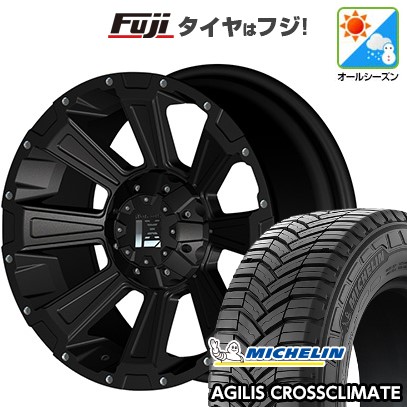 【新品】ハイエース200系 オールシーズンタイヤ ホイール4本セット 215/65R16 109/107T ミシュラン アジリス クロスクライメート オフビート レクセル デスロック 7J 16インチ(送料無料)