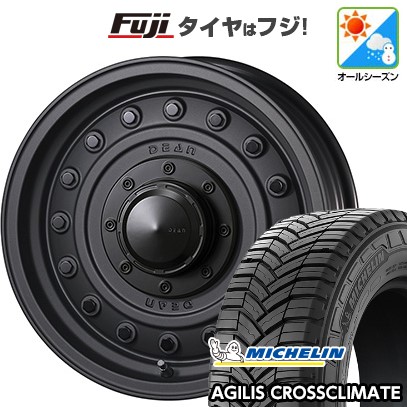 【新品】ハイエース200系 オールシーズンタイヤ ホイール4本セット 215/65R16 109/107T ミシュラン アジリス クロスクライメート クリムソン ディーン コロラド 6.5J 16インチ(送料無料)