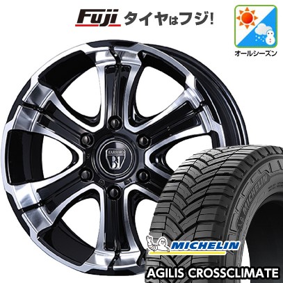 【新品】ハイエース200系 オールシーズンタイヤ ホイール4本セット 215/65R16 109/107T ミシュラン アジリス クロスクライメート クリムソン バルベロ ワイルドディープス 6.5J 16インチ(送料無料)