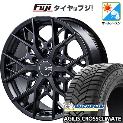 【新品】ハイエース200系 オールシーズンタイヤ ホイール4本セット 215/60R17 109/107T ミシュラン アジリス クロスクライメート BUAN ゼフォイド 6.5J 17インチ(送料無料)