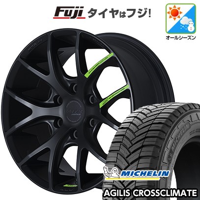 【新品】ハイエース200系 オールシーズンタイヤ ホイール4本セット 215/60R17 109/107T ミシュラン アジリス クロスクライメート エムテクノ M.T.S.JAPAN SSL6 LMS edition 17インチ(送料無料)