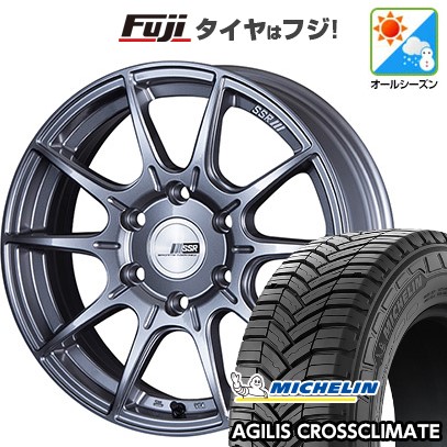 【新品】ハイエース200系 オールシーズンタイヤ ホイール4本セット 215/65R16 109/107T ミシュラン アジリス クロスクライメート SSR ディバイド X01H 6.5J 16インチ(送料無料)