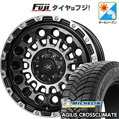 【新品】キャラバン オールシーズンタイヤ ホイール4本セット 215/65R16 109/107T ミシュラン アジリス クロスクライメート 共豊 PPX GX14 6.5J 16インチ(送料無料)