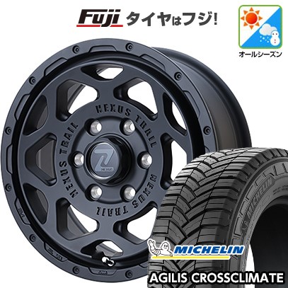【新品】ハイエース200系 オールシーズンタイヤ ホイール4本セット 215/65R16 109/107T ミシュラン アジリス クロスクライメート フレックス ネクサストレイル NT1 6.5J 16インチ(送料無料)