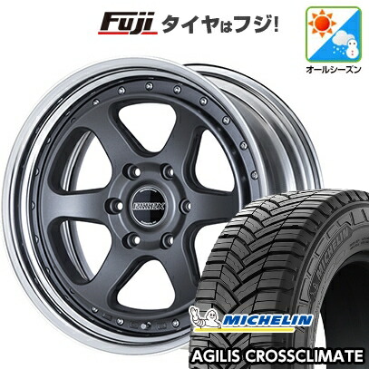 【新品】ハイエース200系 オールシーズンタイヤ ホイール4本セット 215/65R16 109/107T ミシュラン アジリス クロスクライメート エセックス EL-16 16インチ(送料無料)