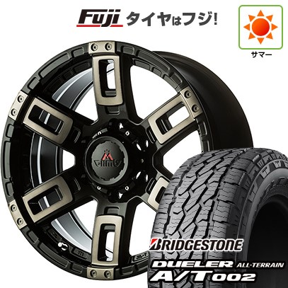 【新品】プラド/ハイラックス 夏タイヤ ホイール4本セット 265/70R17 ブリヂストン デューラー A/T002 OWL/RBL エムクライム カノン 8J 17インチ(送料無料)