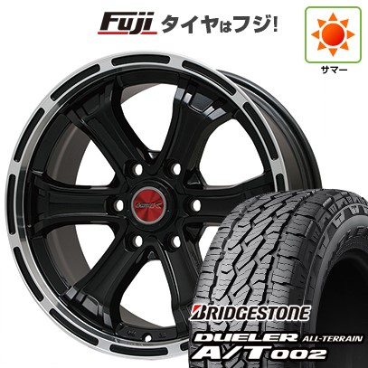 【新品】プラド/ハイラックス 夏タイヤ ホイール4本セット 265/65R17 ブリヂストン デューラー A/T002 OWL/RBL ビッグウエイ B-MUD K(グロスブラックリムポリッシュ)トヨタ 7.5J 17インチ(送料無料)