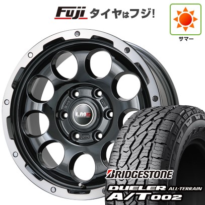 【新品】プラド/ハイラックス 夏タイヤ ホイール4本セット 265/70R17 ブリヂストン デューラー A/T002 OWL/RBL レアマイスター LMG CS-9 ブラック/ブラッククリアリム 7.5J 17インチ(送料無料)|フジコーポレーション