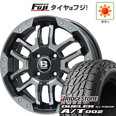 【新品】デリカD5 夏タイヤ ホイール4本セット 245/70R16 ブリヂストン デューラー A/T002 OWL/RBL ビッグウエイ B-LUGNAS FRD(ブラックポリッシュ/ブラッククリア) 6.5J 16インチ(送料無料)