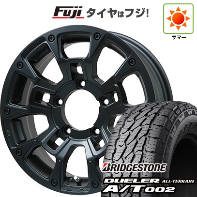【新品】ジムニー 夏タイヤ ホイール4本セット 175/80R16 ブリヂストン デューラー A/T002 RBL ビッグウエイ B-LUGNAS BRD(マットブラック) 5.5J 16インチ(送料無料)|フジコーポレーション