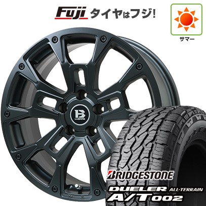 【新品】デリカD5 夏タイヤ ホイール4本セット 215/70R16 ブリヂストン デューラー A/T002 OWL/RBL ビッグウエイ B-LUGNAS BRD(マットブラック) 6.5J 16インチ(送料無料)