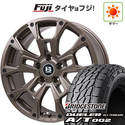 【新品】デリカD5 夏タイヤ ホイール4本セット 215/70R16 ブリヂストン デューラー A/T002 OWL/RBL ビッグウエイ B-LUGNAS BRD(マットブロンズ) 6.5J 16インチ(送料無料)