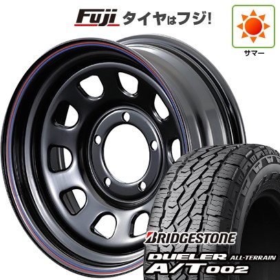 【新品】ジムニーシエラ/ジムニーノマド 夏タイヤ ホイール4本セット 215/70R16 ブリヂストン デューラー A/T002 OWL/RBL モーターファーム DAYTONA 6J 16インチ(送料無料)