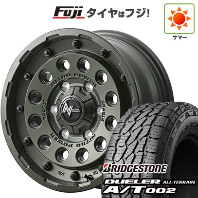 【新品】デリカD5 夏タイヤ ホイール4本セット 245/70R16 ブリヂストン デューラー A/T002 OWL/RBL MID WHEELS NITRO POWER H12 ショットガン タクティカルエディション 7J 16インチ(送料無料)