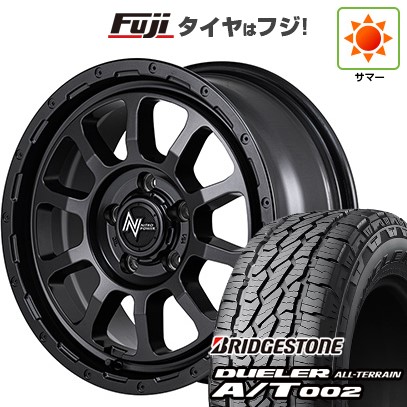 【新品】デリカD5 夏タイヤ ホイール4本セット 245/70R16 ブリヂストン デューラー A/T002 OWL/RBL MID WHEELS NITRO POWER M10 パーシングS バレルブラックエディション 7J 16インチ(送料無料)