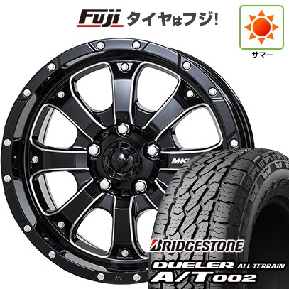 【新品】デリカD5 夏タイヤ ホイール4本セット 245/70R16 ブリヂストン デューラー A/T002 OWL/RBL トライスター MKW MK-46 M/L+ 8J 16インチ(送料無料)