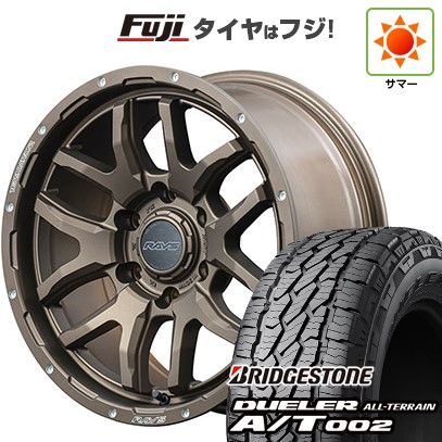 【新品】プラド/ハイラックス 夏タイヤ ホイール4本セット 265/70R17 ブリヂストン デューラー A/T002 OWL/RBL RAYS レイズ デイトナ F6ブースト 8J 17インチ(送料無料)