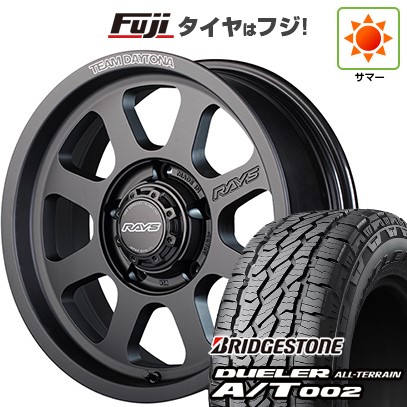 【新品】ジムニーシエラ/ジムニーノマド 夏タイヤ ホイール4本セット 215/70R16 ブリヂストン デューラー A/T002 OWL/RBL RAYS レイズ デイトナ D108 6J 16インチ(送料無料)|フジコーポレーション