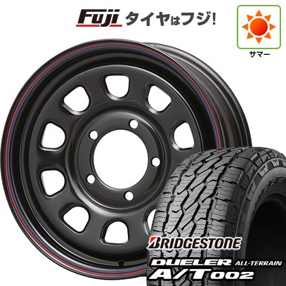 【新品】ジムニーシエラ/ジムニーノマド 夏タイヤ ホイール4本セット 215/70R16 ブリヂストン デューラー A/T002 OWL/RBL MLJ デイトナSS 6J 16インチ(送料無料)
