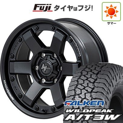 【新品】ハイエース200系 夏タイヤ ホイール4本セット 195/80R15 107/105N ファルケン ワイルドピーク A/T3W MID WHEELS NITRO POWER M6 カービン 6J 15インチ(送料無料)｜フジコーポレーション