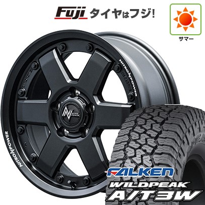 【新品】デリカD5 夏タイヤ ホイール4本セット 235/70R16 ファルケン ワイルドピーク A/T3W MID WHEELS NITRO POWER M6 カービン 7J 16インチ(送料無料)
