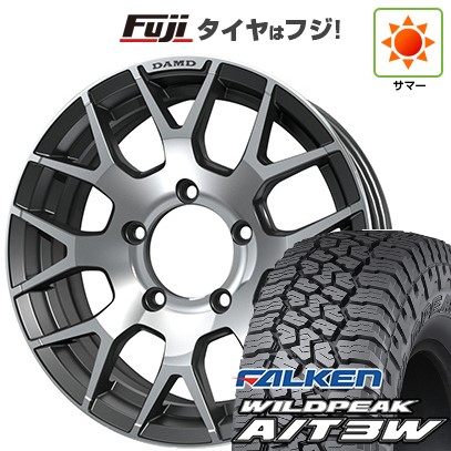 【新品】ジムニー 夏タイヤ ホイール4本セット 175/80R16 ファルケン ワイルドピーク A/T3W ダムド リトルG 5.5J 16インチ(送料無料)|フジコーポレーション