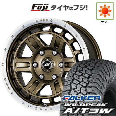 【新品】プラド/ハイラックス 夏タイヤ ホイール4本セット 285/70R17 ファルケン ワイルドピーク A/T3W WORK ワーク クラッグ ティーグラビックII【限定】 8J 17インチ(送料無料)