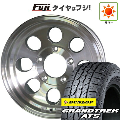 【新品】ランクル70(GDJ76W) 夏タイヤ ホイール4本セット 275/70R16 ダンロップ グラントレック AT5 WEDS ウェッズ ジムライン タイプ2 8J 16インチ(送料無料)|フジコーポレーション