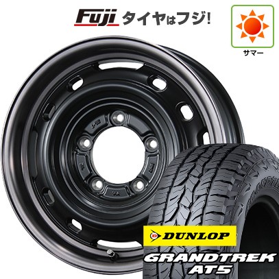 【新品】ジムニー 夏タイヤ ホイール4本セット 175/80R16 ダンロップ グラントレック AT5 シーエルリンク UNIONRIM TX 5.5J 16インチ(送料無料)