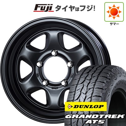 【新品】ジムニーシエラ/ジムニーノマド 夏タイヤ ホイール4本セット 215/70R16 ダンロップ グラントレック AT5 トライスター BRUT BR-44 6.5J 16インチ(送料無料)|フジコーポレーション