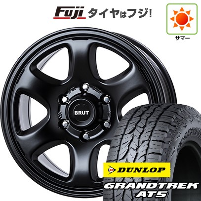 【新品】ランクル250 夏タイヤ ホイール4本セット 265/70R17 ダンロップ グラントレック AT5 トライスター BRUT BR-44 7.5J 17インチ(送料無料)