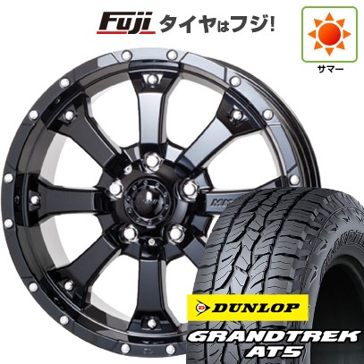 【新品】デリカD5 夏タイヤ ホイール4本セット 245/70R16 ダンロップ グラントレック AT5 トライスター MKW MK-46 7J 16インチ(送料無料)|フジコーポレーション
