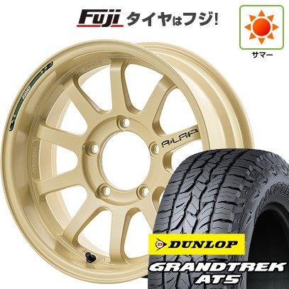 【新品】ジムニーシエラ/ジムニーノマド 夏タイヤ ホイール4本セット 215/70R16 ダンロップ グラントレック AT5 RAYS レイズ A LAP-J DESERT EDITION 6J 16インチ(送料無料)｜フジコーポレーション
