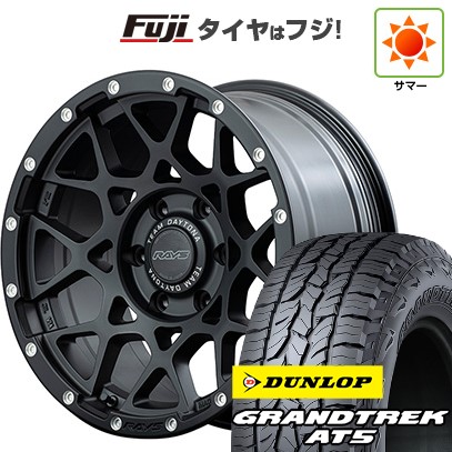 【新品】ランクル300 夏タイヤ ホイール4本セット 275/55R20 ダンロップ グラントレック AT5 RAYS レイズ デイトナ M8 9J 20インチ(送料無料)