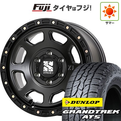 【新品】ランクル200 夏タイヤ ホイール4本セット 285/60R18 ダンロップ グラントレック AT5 MLJ エクストリームJ XJ07 8J 18インチ(送料無料)