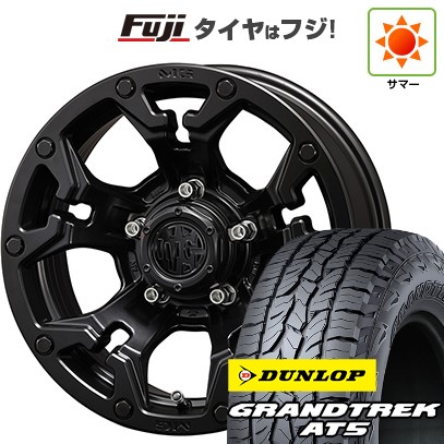 【新品】ジムニーシエラ/ジムニーノマド 夏タイヤ ホイール4本セット 215/70R16 ダンロップ グラントレック AT5 クリムソン マーテルギア(MG) ゴーレム 6J 16インチ(送料無料)