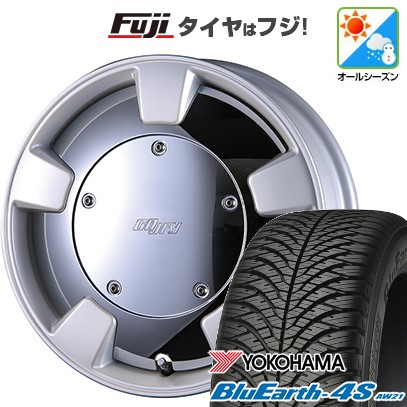 【パンク保証付き】【新品 軽自動車】N-BOX タント スペーシア オールシーズンタイヤ ホイール4本セット 165/55R15 ヨコハマ ブルーアース 4S AW21 オールシーズン クリムソン グーフィー スプリッター 15インチ(送料無料)