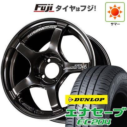 【新品国産車用5穴114.3】 夏タイヤ ホイール4本セット 205/60R16 ダンロップ エナセーブ EC204 ヨコハマ アドバンレーシング TC-4 7J 16インチ(送料無料)
