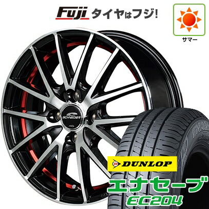 【新品国産車用4穴100】 夏タイヤ ホイール4本セット 185/60R15 ダンロップ エナセーブ EC204 MID WHEELS RX27 5.5J 15インチ(送料無料)|フジコーポレーション