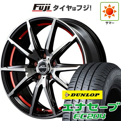 【新品国産車用4穴100】 夏タイヤ ホイール4本セット 185/60R15 ダンロップ エナセーブ EC204 MID WHEELS RX-02 5.5J 15インチ(送料無料)