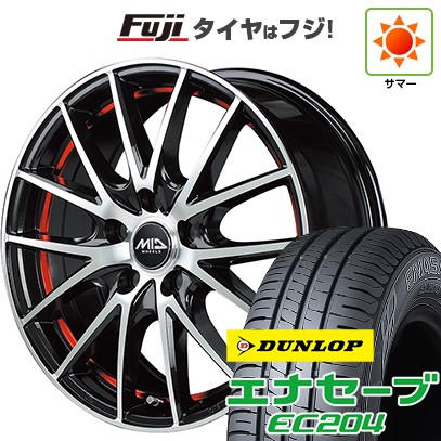 【新品国産車用5穴114.3】 夏タイヤ ホイール4本セット 205/60R16 ダンロップ エナセーブ EC204 MID WHEELS RX27 6.5J 16インチ(送料無料)|フジコーポレーション