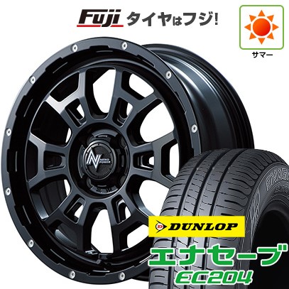 【新品国産車用4穴100】 夏タイヤ ホイール4本セット 185/60R16 ダンロップ エナセーブ EC204 MID WHEELS NITRO POWER H6 スラッグ 6J 16インチ(送料無料)