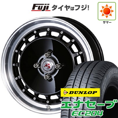 【新品国産車用4穴100】 夏タイヤ ホイール4本セット 195/50R16 ダンロップ エナセーブ EC204 クリムソン RS DP CUPモノブロック 6J 16インチ(送料無料)