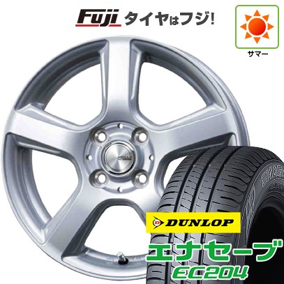 【新品国産車用4穴100】 夏タイヤ ホイール4本セット 175/65R14 ダンロップ エナセーブ EC204 トピー シビラ V-88 5J 14インチ(送料無料)