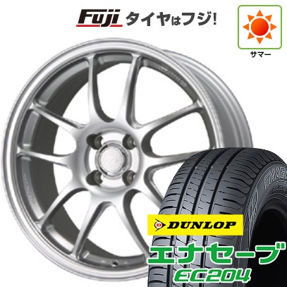 【新品国産車用4穴100】 夏タイヤ ホイール4本セット 185/60R15 ダンロップ エナセーブ EC204 ENKEI エンケイ PerformanceLine PF01 6.5J 15インチ(送料無料)|フジコーポレーション
