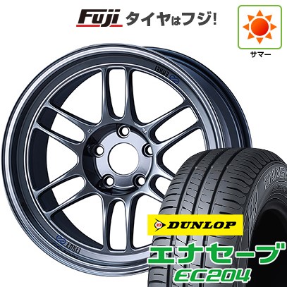 【新品国産車用5穴114.3】 夏タイヤ ホイール4本セット 215/55R17 ダンロップ エナセーブ EC204 ENKEI エンケイ Racing RP-F1 7J 17インチ(送料無料)｜フジコーポレーション
