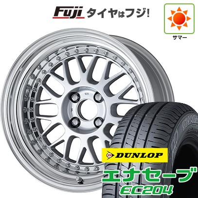 【新品国産車用4穴100】 夏タイヤ ホイール4本セット 195/55R16 ダンロップ エナセーブ EC204 WORK ワーク マイスター M1 3P 6.5J 16インチ(送料無料)