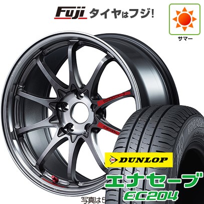 【新品国産車用5穴100】 夏タイヤ ホイール4本セット 215/45R17 ダンロップ エナセーブ EC204 RAYS レイズ ボルクレーシング CE28N-plus SL 7.5J 17インチ(送料無料)